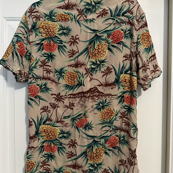 All Saints - short sleeve button down - floral print - Picture 1 of 2